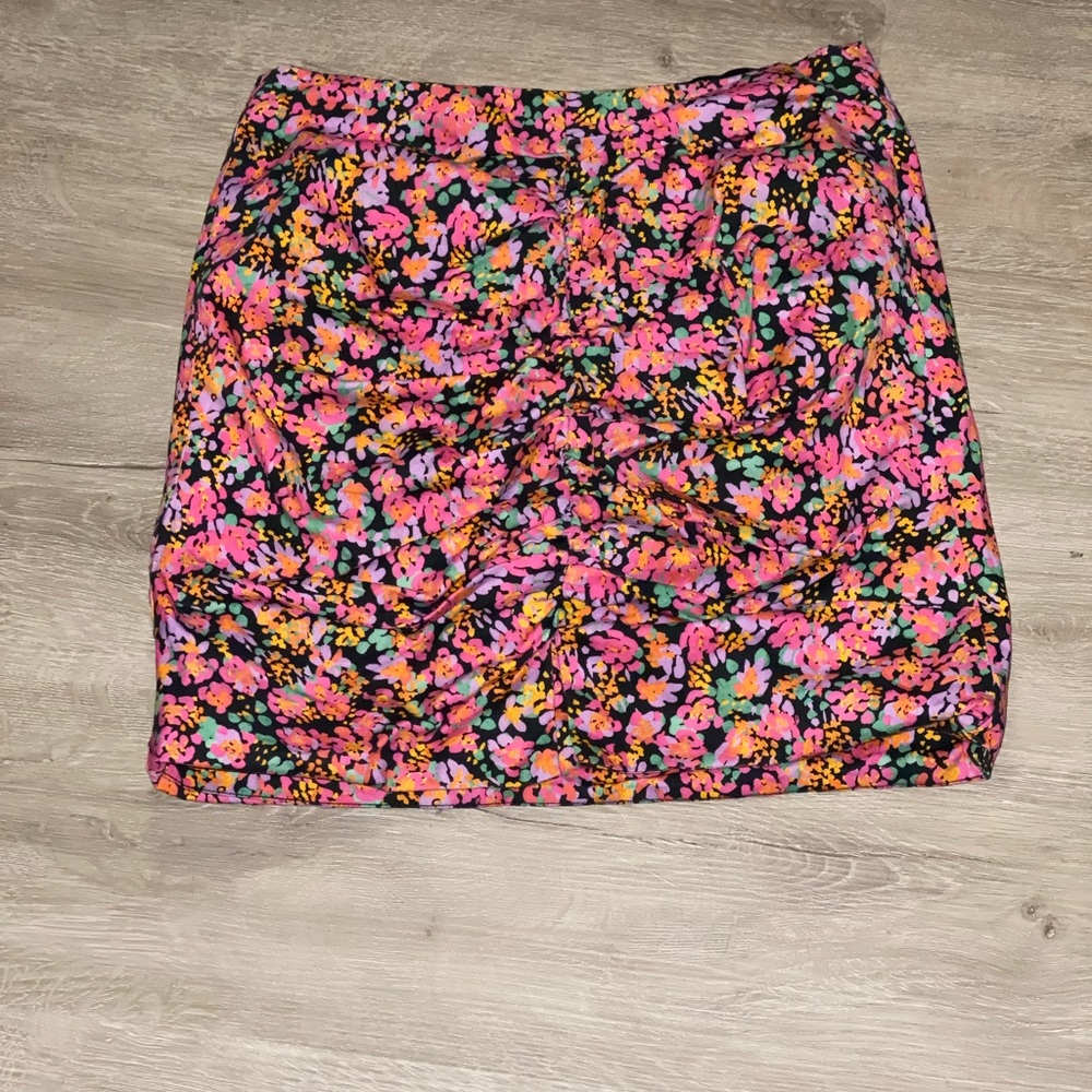 Zara Floral Mini Skirt